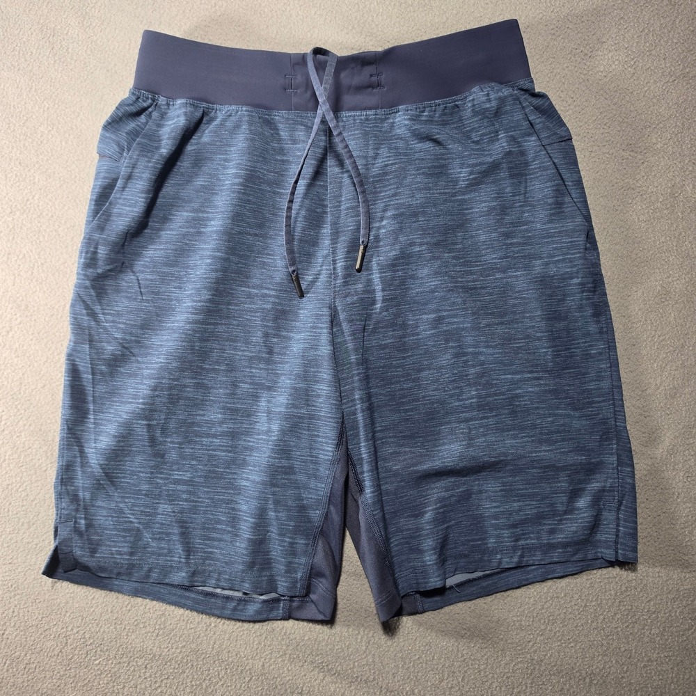 Lululemon THE Short 9 Inch Blue Heather Space Dye Mens Size Small Training Gym